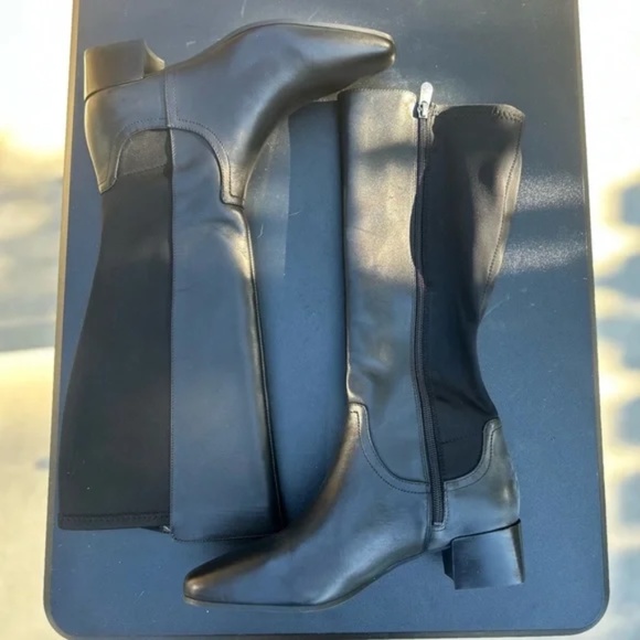 Adrienne Vittadini Shoes - Adrienne Vittadini Womans Cecil Knee High Boots in Black